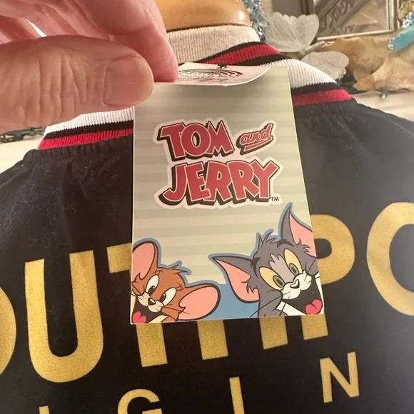 South Pole Black Tom and Jerry Bomber Jacket - Picture 8 of 8